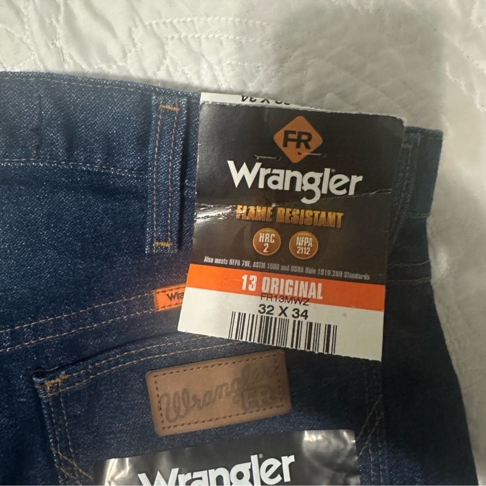 Wrangler Men's Flame Resistant Relaxed Jeans - Dark Blue